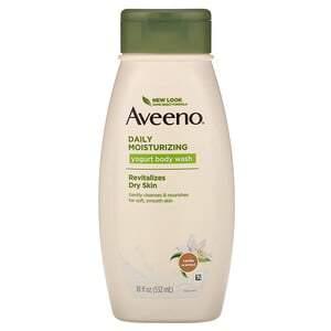 Aveeno, Daily Moisturizing Yogurt Body Wash, Vanilla, 18 fl oz (532 ml) - HealthCentralUSA