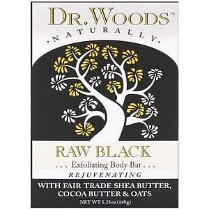 Dr. Woods, Body Bar, Raw Black, 5.25 oz (149 g) - HealthCentralUSA