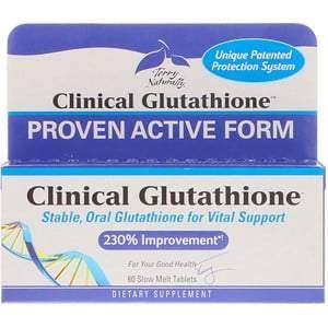 Terry Naturally, Clinical Glutathione, 60 Slow Melt Tablets - HealthCentralUSA