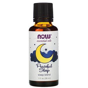 Now Foods, Essential Oils, Peaceful Sleep, 1 fl oz (30 ml) - HealthCentralUSA