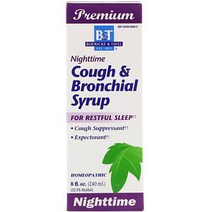 Boericke & Tafel, Cough & Bronchial Syrup, Nighttime , 8 fl oz (240 ml) - HealthCentralUSA