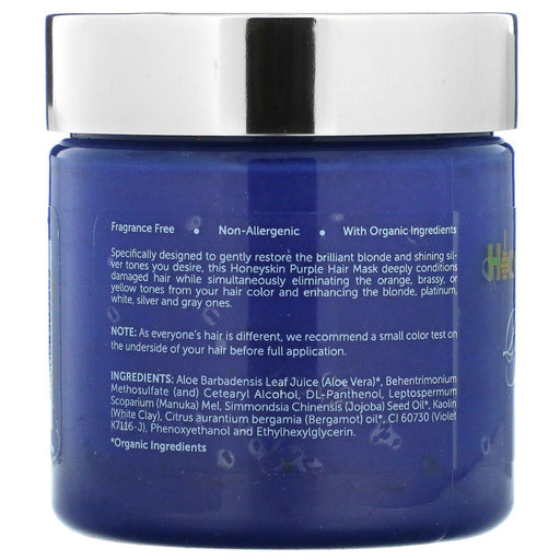 Honeyskin, Purple Dream, Purple Hair Mask, 4 oz (113 g) - HealthCentralUSA