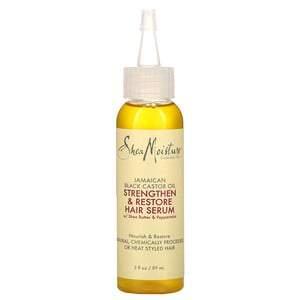 SheaMoisture, Jamaican Black Castor Oil, Strengthen & Restore Hair Serum, 2 fl oz (59 ml) - HealthCentralUSA