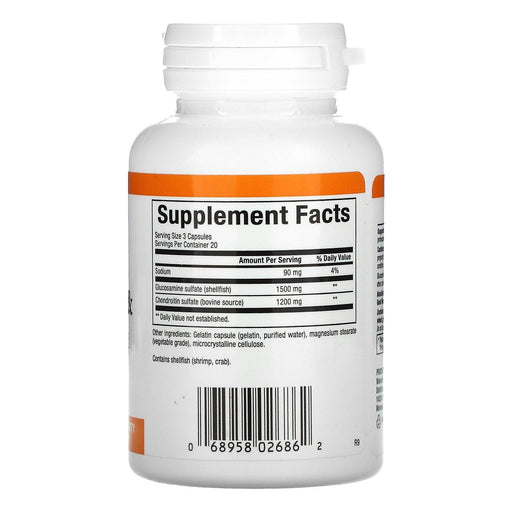Natural Factors, Glucosamine 500 mg, Chondroitin 400 mg, 60 Capsules - HealthCentralUSA