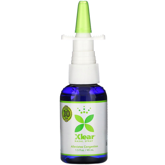 Xlear, Xylitol Saline Nasal Spray, Fast Relief, 1.5 fl oz (45 ml) - HealthCentralUSA
