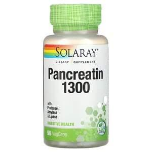 Solaray, Pancreatin 1300, 90 VegCaps - HealthCentralUSA