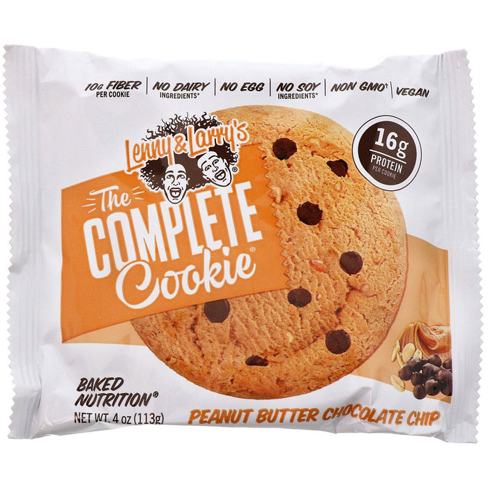 Lenny & Larry's, The COMPLETE Cookie, Peanut Butter Chocolate Chip, 12 Cookies, 4 oz (113 g) Each - HealthCentralUSA