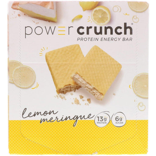 BNRG, Power Crunch Protein Energy Bar, Lemon Meringue, 12 Bars, 1.4 oz (40 g) Each - HealthCentralUSA