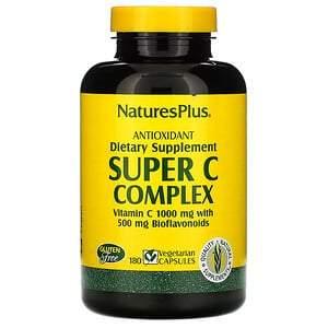 Nature's Plus, Super C Complex, 180 Vegetarian Capsules - HealthCentralUSA
