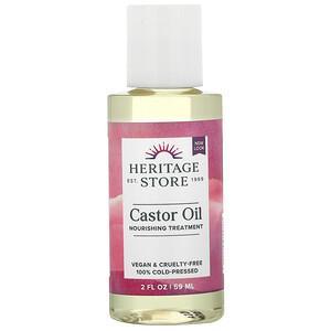 Heritage Store, Castor Oil, 2 fl oz (59 ml) - HealthCentralUSA