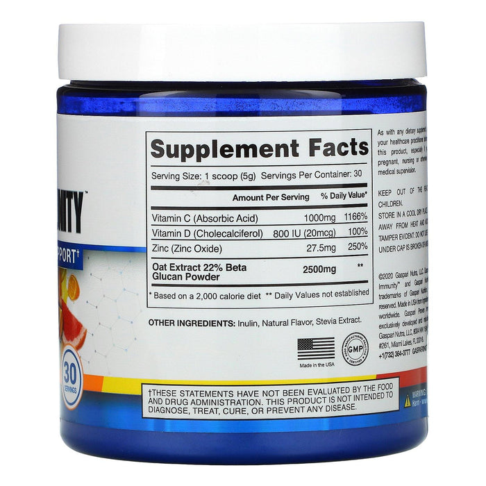 Gaspari Nutrition, Proven Immunity, Immune System Support, Refreshing Citrus, 5.29 oz (150 g) - HealthCentralUSA