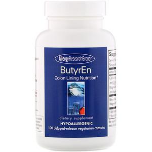 Allergy Research Group, ButyrEn, 100 Delayed-Release Vegetarian Capsules - HealthCentralUSA