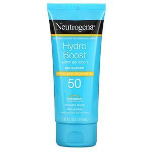 Neutrogena, Hydro Boost, Water Gel Lotion, SPF 50, 3 fl oz (88 ml) - HealthCentralUSA