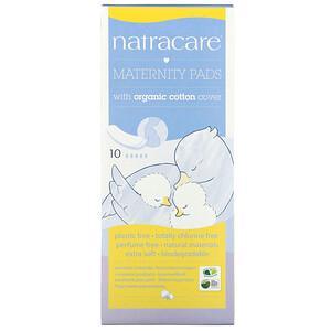 Natracare, Maternity Pads with Organic Cotton Cover, 10 Pads - HealthCentralUSA