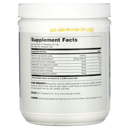 Universal Nutrition, Immun-C, Premium Vitamin C Powder, Orange Flavor, 9.5 oz (271 g) - HealthCentralUSA