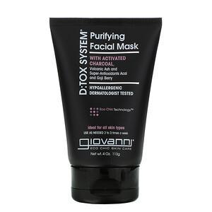 Giovanni, D:TOX System, Purifying Beauty Facial Mask, 4 oz (113 g) - HealthCentralUSA