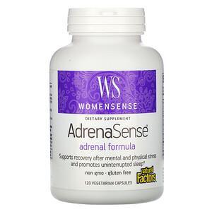 Natural Factors, WomenSense, AdrenaSense, Adrenal Formula, 120 Vegetarian Capsules - HealthCentralUSA