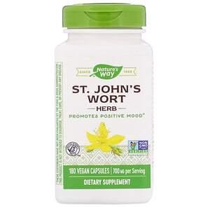 Nature's Way, St. John's Wort Herb, 700 mg, 180 Vegan Capsules - HealthCentralUSA