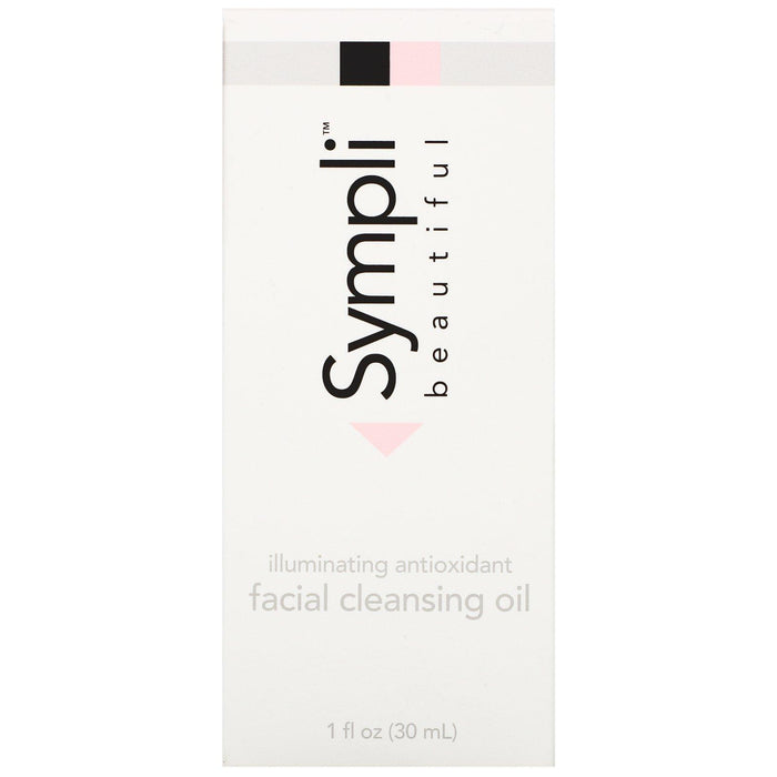 Sympli Beautiful, Illuminating Antioxidant Facial Cleansing Oil with Argan, Marula, Rosehip & Orange Oil, 1 fl oz (30 ml) - HealthCentralUSA
