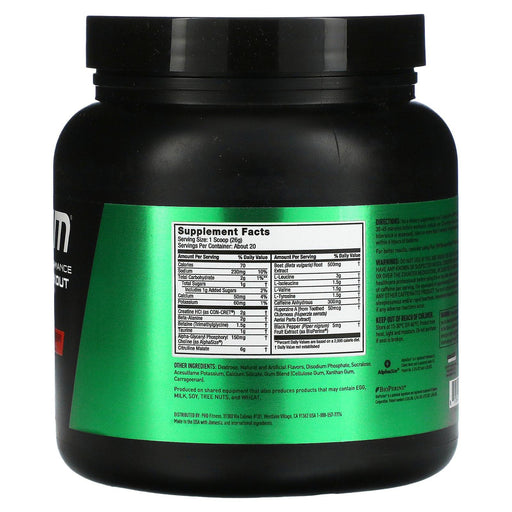JYM Supplement Science, Pre JYM, High Performance Pre-Workout, Pineapple Strawberry, 1.1 lbs (520 g) - HealthCentralUSA