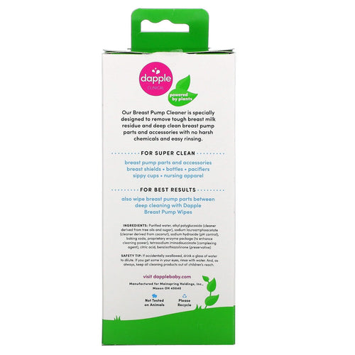 Dapple Baby, Clinical, Plant-Based Breast Pump Wipes, Fragrance Free