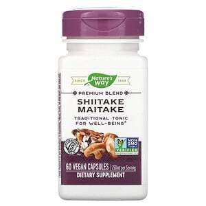 Nature's Way, Shiitake Maitake, 250 mg, 60 Vegetarian Capsules - HealthCentralUSA