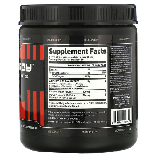 Kaged Muscle, Amino Synergy, Peach Tea, 6.88 oz (195 g) - HealthCentralUSA
