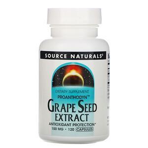 Source Naturals, Proanthodyn, Grape Seed Extract, 100 mg, 120 Capsules - HealthCentralUSA