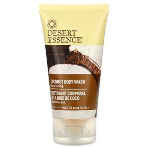 Desert Essence, Travel Size, Coconut Body Wash, 1.5 fl oz (44 ml) - HealthCentralUSA