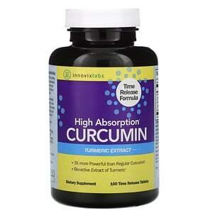 InnovixLabs, High Absorption Curcumin, 100 Time Release Tablets - HealthCentralUSA