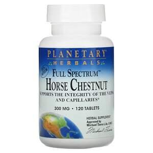 Planetary Herbals, Full Spectrum Horse Chestnut, 300 mg, 120 Tablets - HealthCentralUSA
