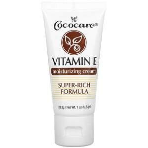 Cococare, Vitamin E Moisturizing Cream, 1 oz (28.3 g) - HealthCentralUSA
