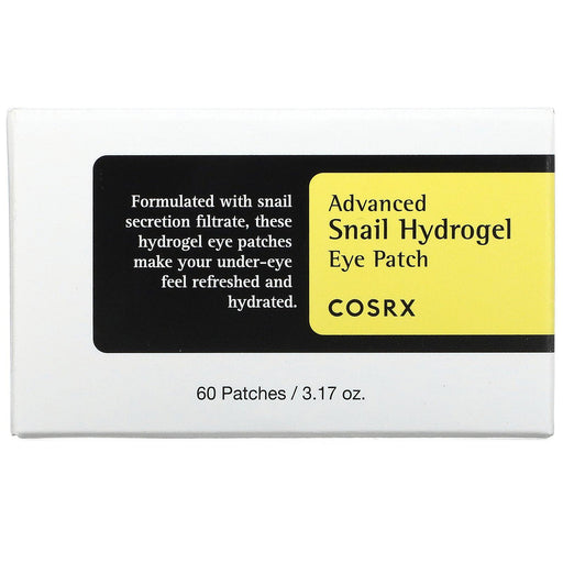 Cosrx, Advanced Snail Hydrogel Eye Patch, 60 Patches, 3.17 oz - HealthCentralUSA