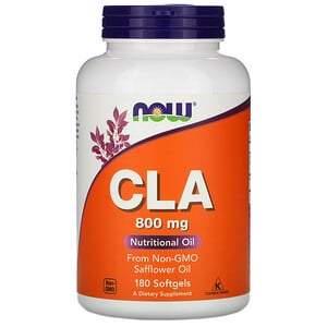Now Foods, CLA, 800 mg, 180 Softgels - HealthCentralUSA