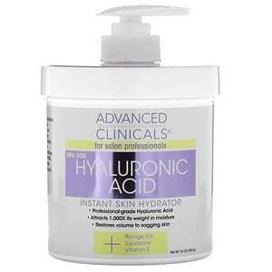 Advanced Clinicals, Hyaluronic Acid, Instant Skin Hydrator, 16 oz (454 g) - HealthCentralUSA