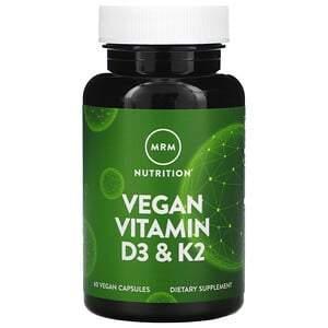 MRM, Vegan Vitamin D3 & K2, 60 Vegan Capsules - HealthCentralUSA