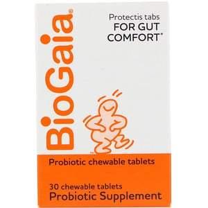 BioGaia, Probiotic Supplement, Lemon Flavored, 30 Chewable Tablets - HealthCentralUSA