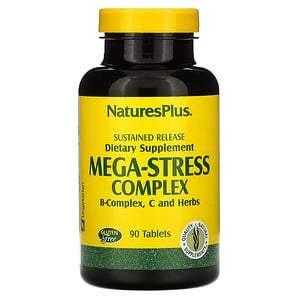 Nature's Plus, Mega-Stress Complex, 90 Tablets - HealthCentralUSA