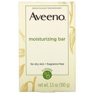 Aveeno, Moisturizing Bar With Nourishing Oat, Fragrance Free, 3.5 oz (100 g) - HealthCentralUSA