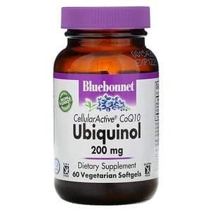 Bluebonnet Nutrition, Ubiquinol, Cellullar Active CoQ10, 200 mg, 60 Veggie Softgels - HealthCentralUSA