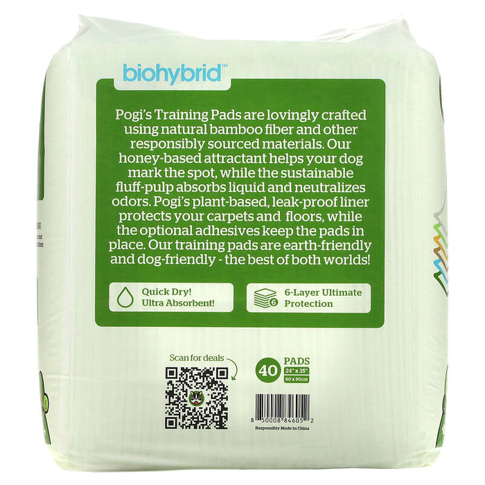 Pogi's Pet Supplies, Earth Friendly Training Pads, Extra Large, 40 Pads