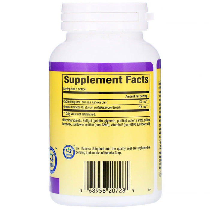Natural Factors, Ubiquinol, QH Active CoQ10, 100 mg, 120 Softgels - HealthCentralUSA