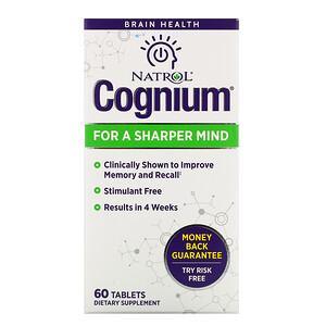 Natrol, Cognium, 60 Tablets - HealthCentralUSA