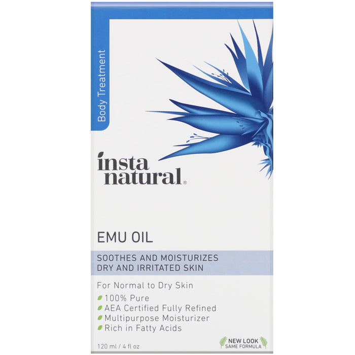 InstaNatural, Emu Oil, Body Treatment, 4 fl oz (120 ml) - HealthCentralUSA