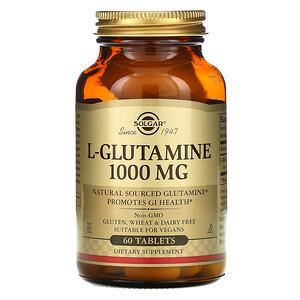 Solgar, L-Glutamine, 1000 mg, 60 Tablets - HealthCentralUSA