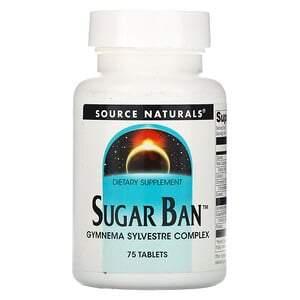 Source Naturals, Sugar Ban, 75 Tablets - HealthCentralUSA