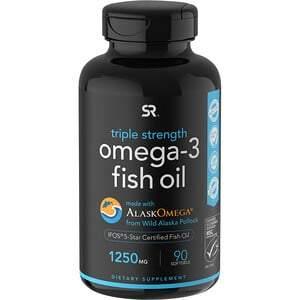 Sports Research, Omega-3 Fish Oil, Triple Strength, 1,250 mg, 90 Softgels - HealthCentralUSA