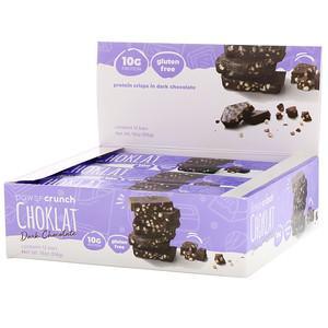 BNRG, Power Crunch Protein Energy Bar, Choklat, Dark Chocolate, 12 Bars, 1.54 oz (43 g) Each - HealthCentralUSA