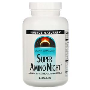 Source Naturals, Super Amino Night, 240 Tablets - HealthCentralUSA