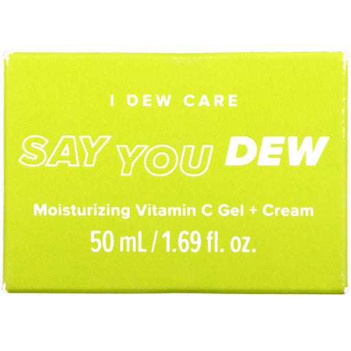 I Dew Care, Say You Dew, Moisturizing Vitamin C Gel + Cream, 1.69 fl oz (50 ml) - HealthCentralUSA